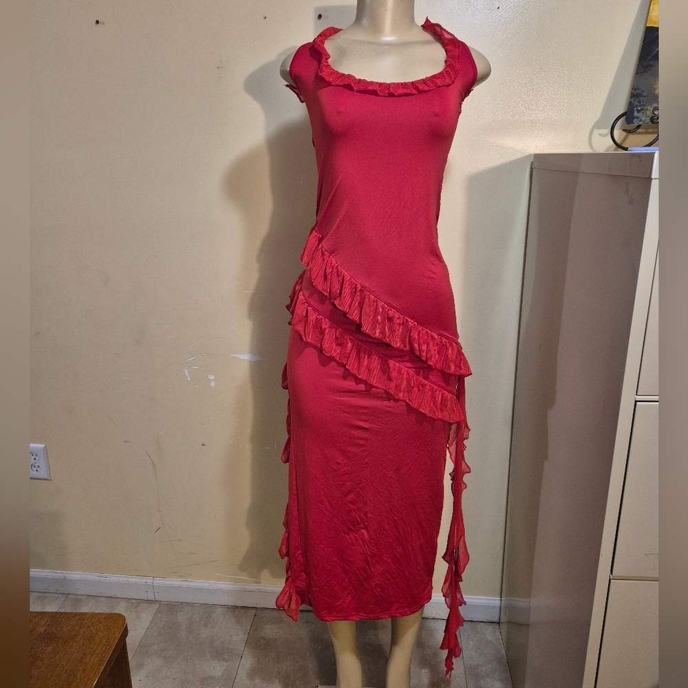 No Brand Valentines Y2K Style Maxi Dress S